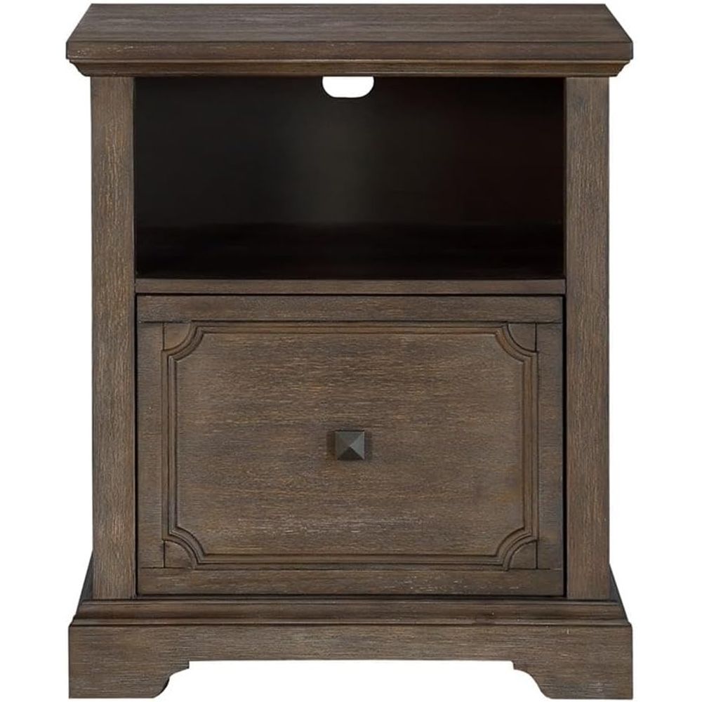 File Cabinet Lateral - Antique Gray Lateral File Cabinet with