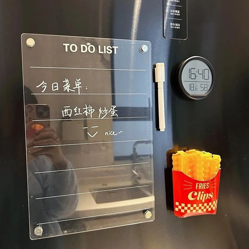 Magnetic Whiteboard Calendar - Acrylic Refrigerator Magnet Calendar Board Magnetic