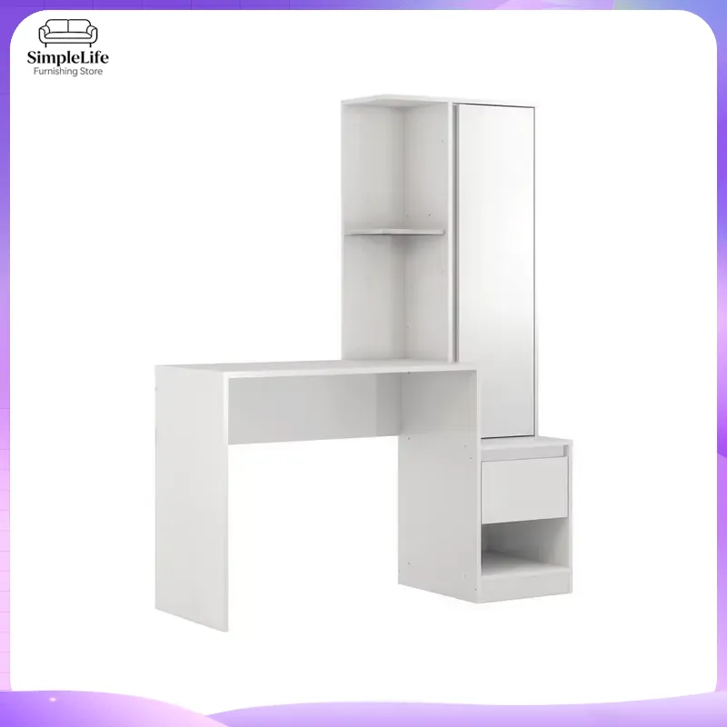 Office Furniture For Small Spaces - 1 Drawer 1 Shelf Desk with
