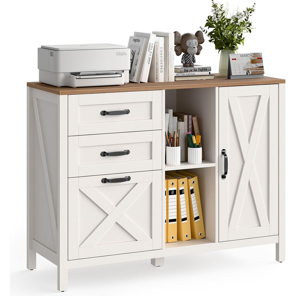 White Lateral File Cabinet wit - đánh giá và giá File Cabinet Lateral