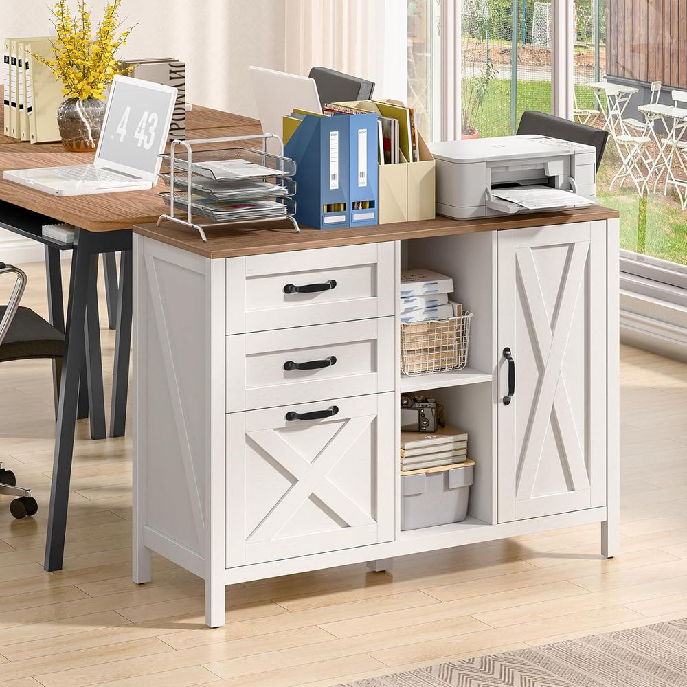 White Lateral File Cabinet wit - đánh giá và giá File Cabinet Lateral