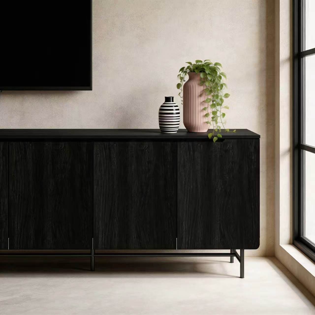 68in Large Fluted Sideboard Ca - đánh giá và giá Office Furniture Credenza