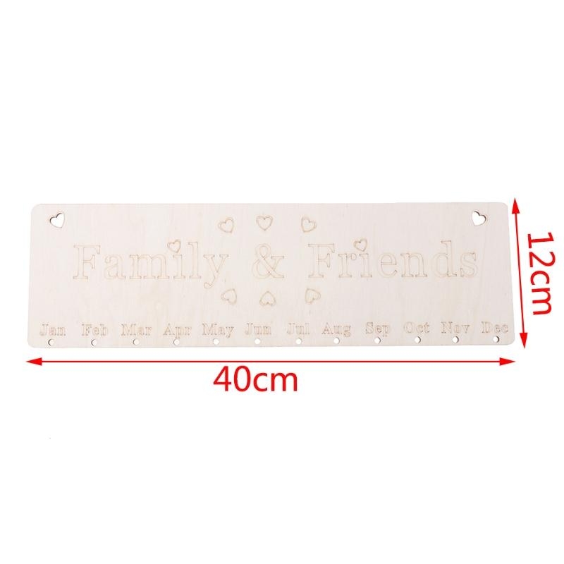Lịch bằng gỗ nhắc nhở sinh nhậ - đánh giá và giá Magnetic Whiteboard Calendar