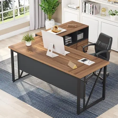 63 inches Executive Desk and 4 - đánh giá và giá File Cabinet Lateral