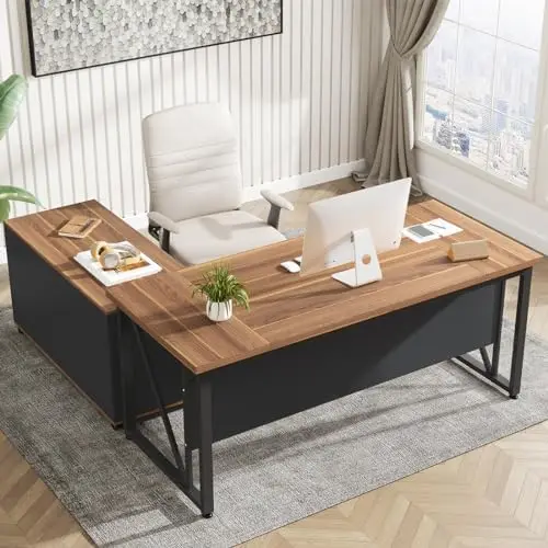 63 inches Executive Desk and 4 - đánh giá và giá File Cabinet Lateral