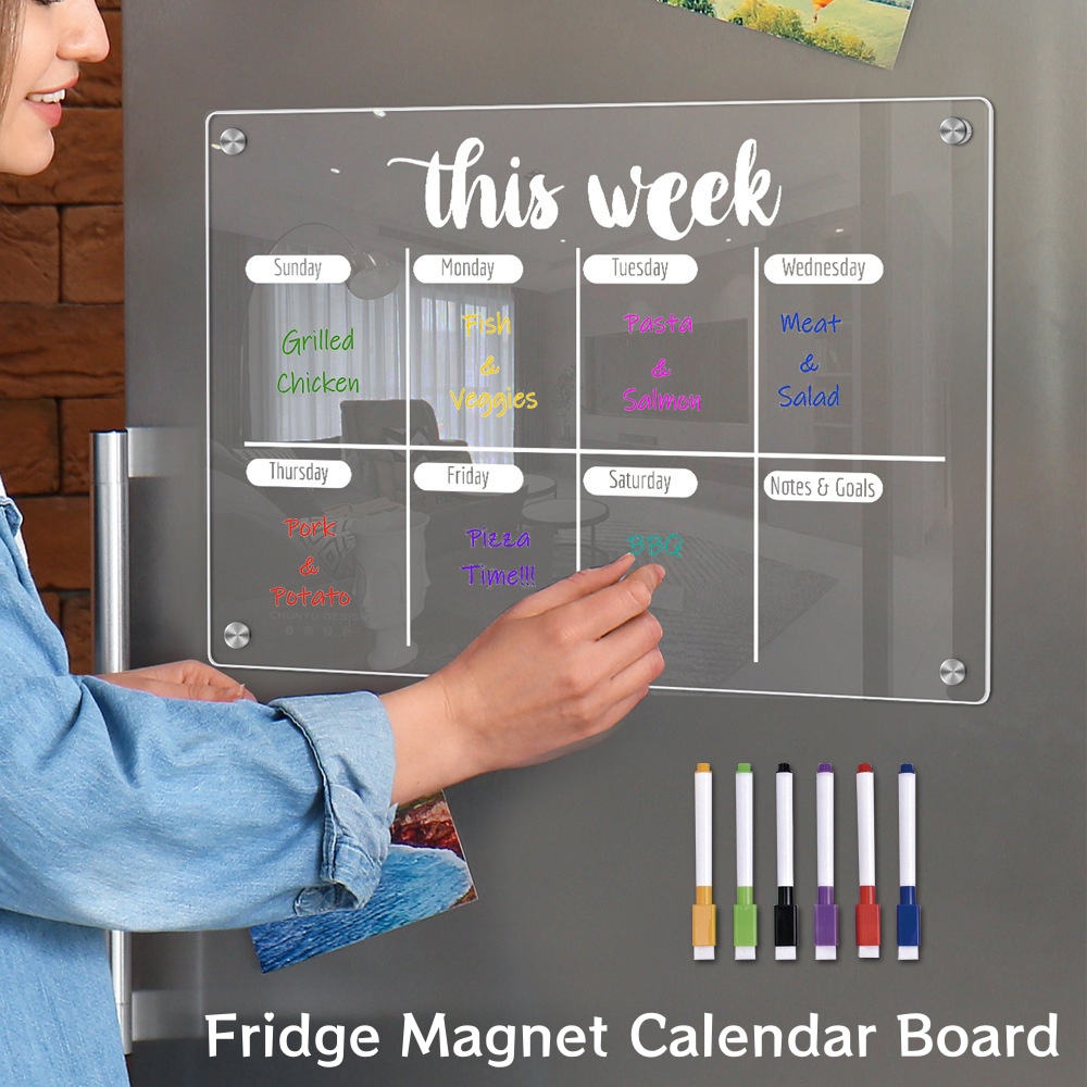 Fridge Magnet Calendar Board W - đánh giá và giá Magnetic Whiteboard Calendar