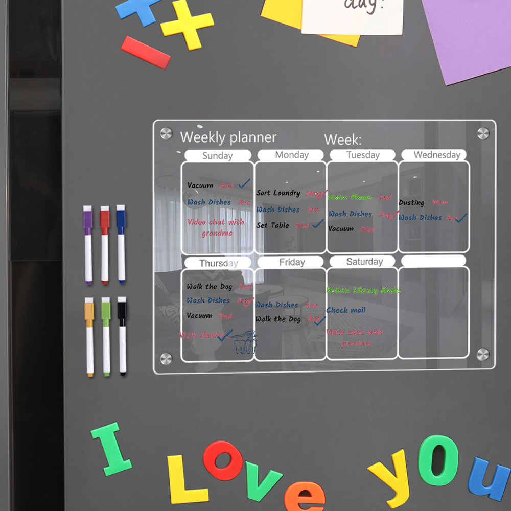Fridge Magnet Calendar Board W - đánh giá và giá Magnetic Whiteboard Calendar