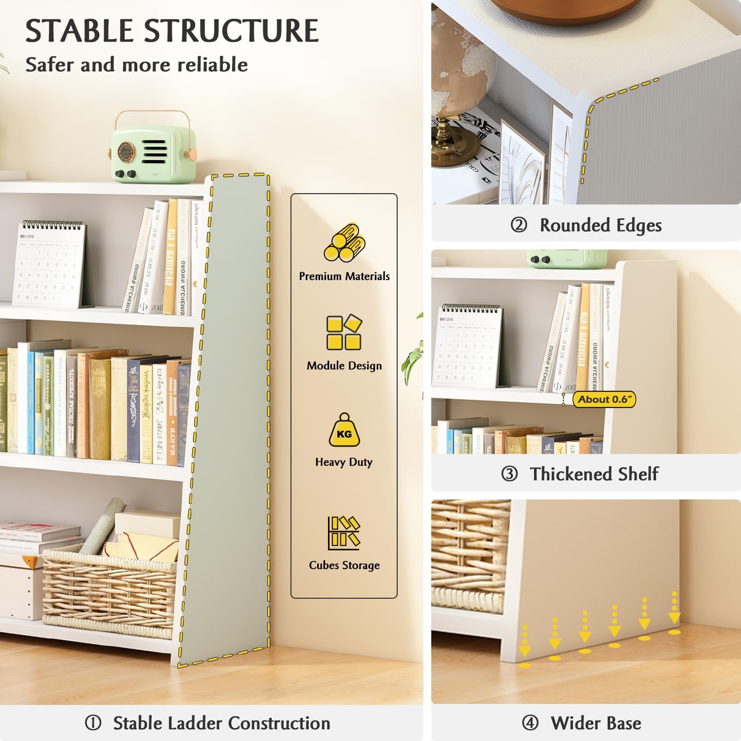 3 Tier Wooden Extendable Shelf - đánh giá và giá Office Furniture For Small Spaces