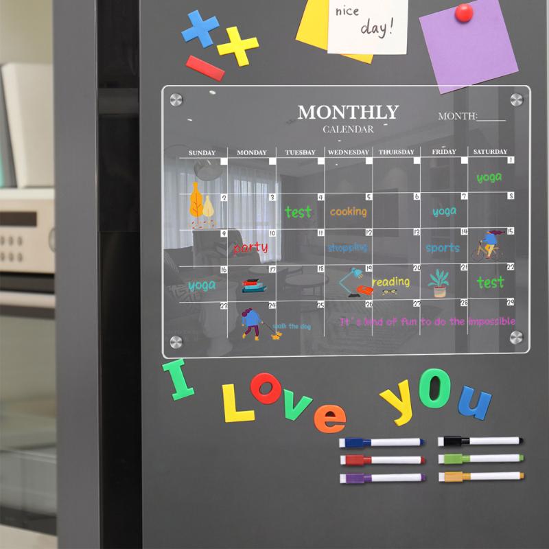 [k]Dry Erase Board Acrylic Mag - đánh giá và giá Magnetic Whiteboard Calendar