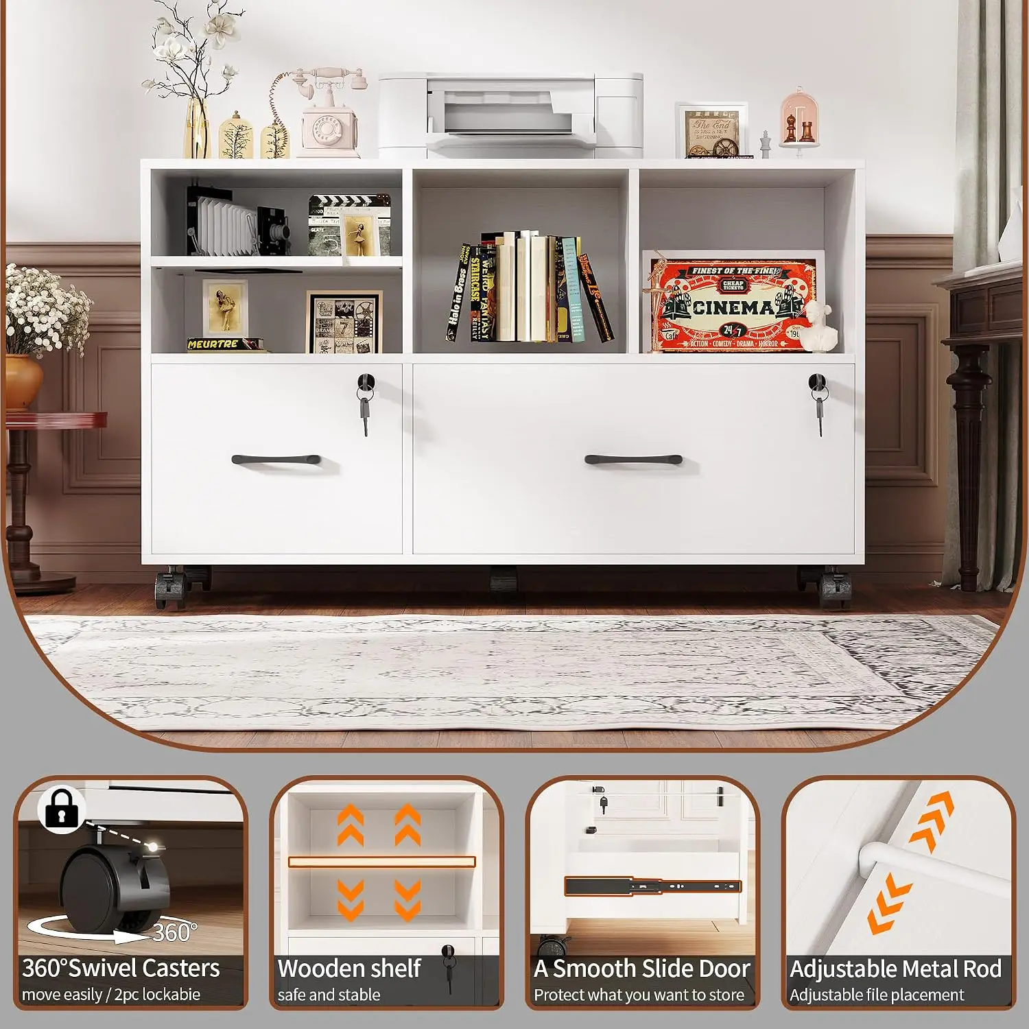 2 Drawer Mobile Lateral File C - đánh giá và giá File Cabinet Lateral