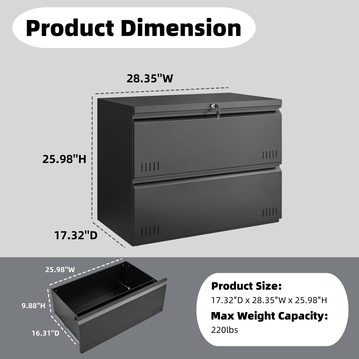 2 Drawer Lateral File Cabinet  - đánh giá và giá File Cabinet Lateral