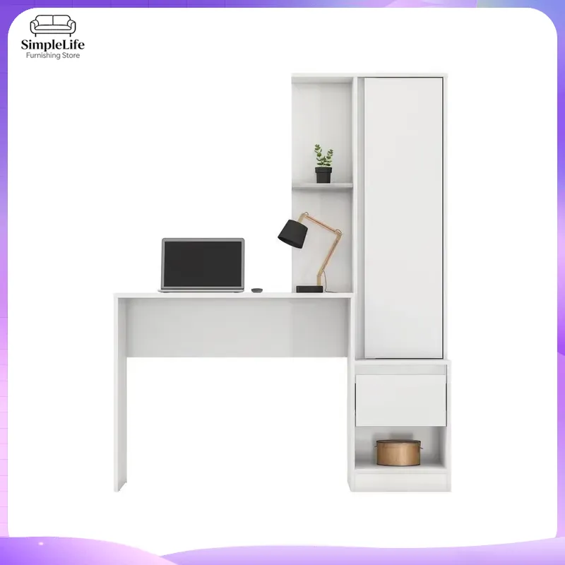 1 Drawer 1 Shelf Desk with Cab - đánh giá và giá Office Furniture For Small Spaces