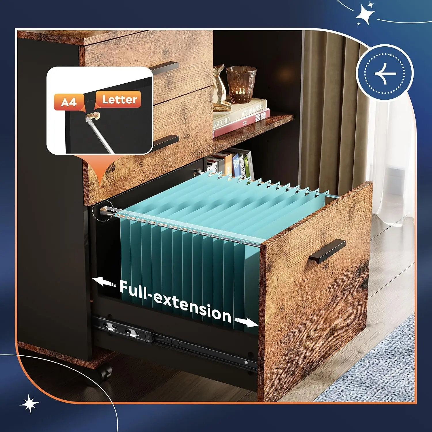 3-Drawer Mobile File Cabinet,  - đánh giá và giá File Cabinet Lateral