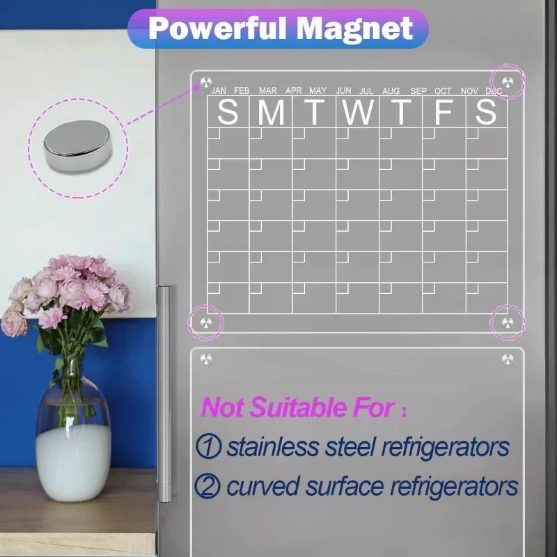 Fridge Magnet Sticker Clear Ac - đánh giá và giá Magnetic Whiteboard Calendar