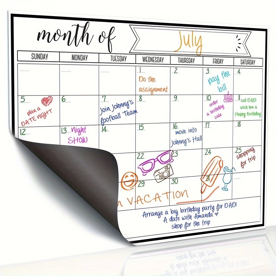 Magnetic Monthly Calendar Whit - đánh giá và giá Magnetic Whiteboard Calendar