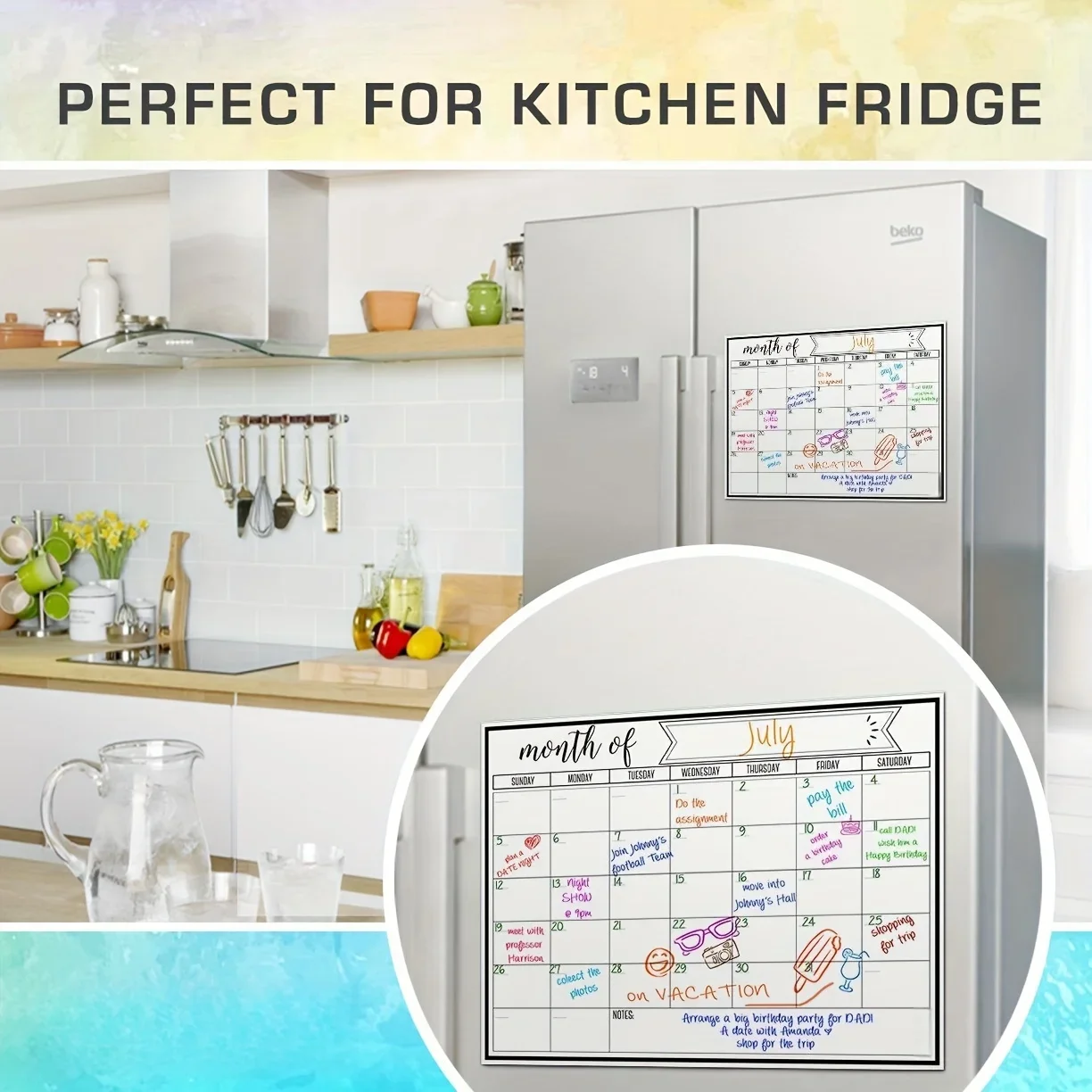 Magnetic Monthly Calendar Whit - đánh giá và giá Magnetic Whiteboard Calendar
