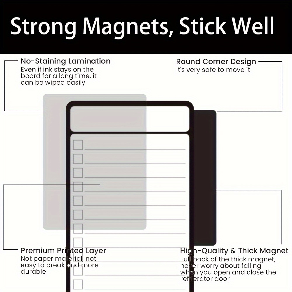 4pcs Magnetic Dry Erase List B - đánh giá và giá Magnetic Whiteboard Calendar