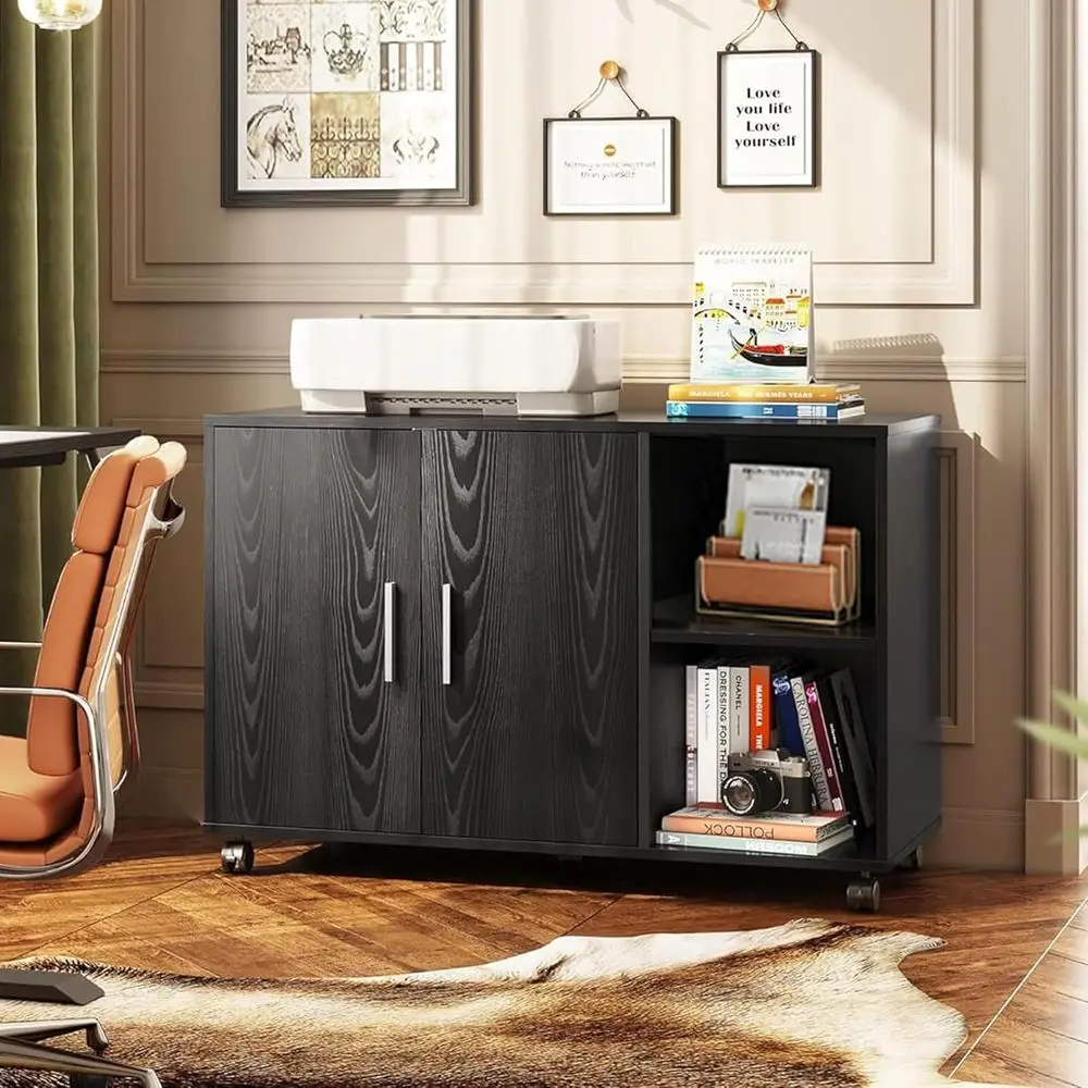 Black Office Storage Cabinet w - đánh giá và giá File Cabinet Lateral