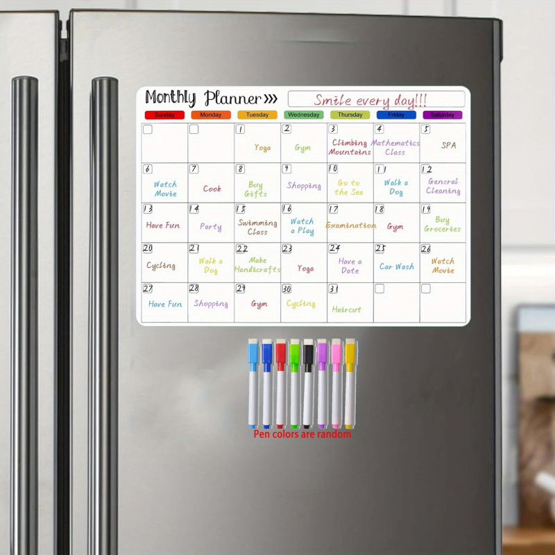 Large Size Magnetic Dry Erase  - đánh giá và giá Magnetic Whiteboard Calendar