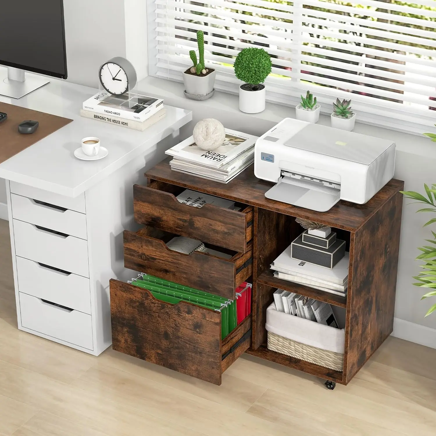 3-Drawer File Cabinet, Mobile  - đánh giá và giá File Cabinet Lateral