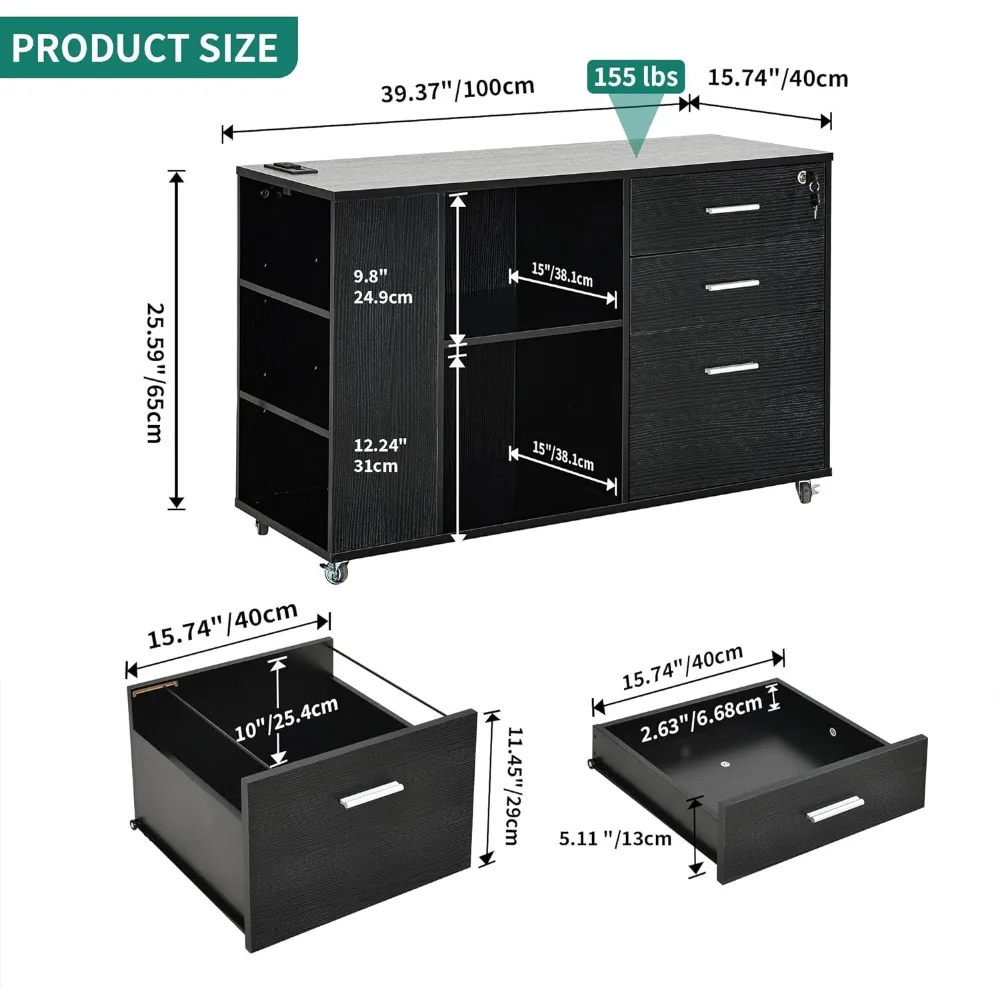 File Cabinet with Charging Sta - đánh giá và giá File Cabinet Lateral