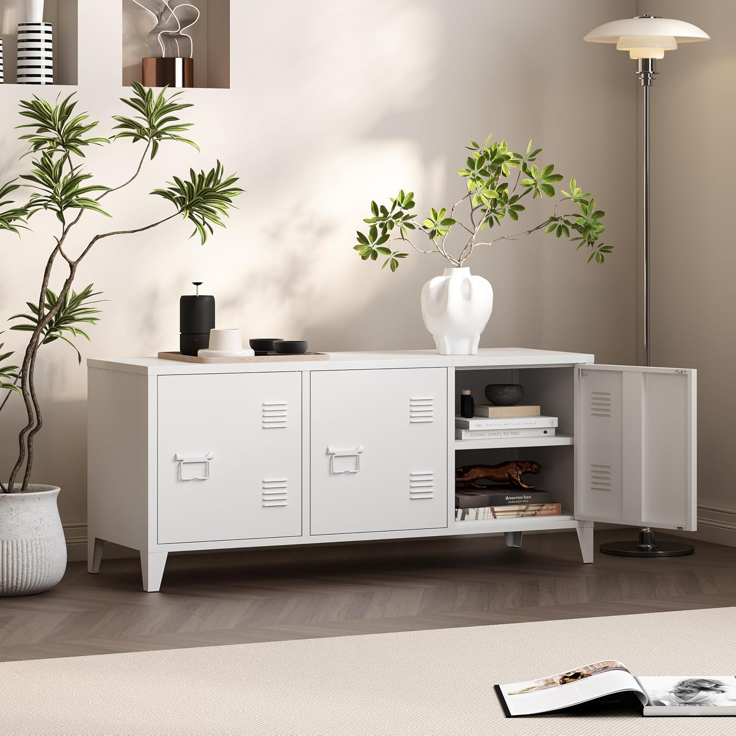 Modern TV Stand Entertainment  - đánh giá và giá Office Furniture Credenza