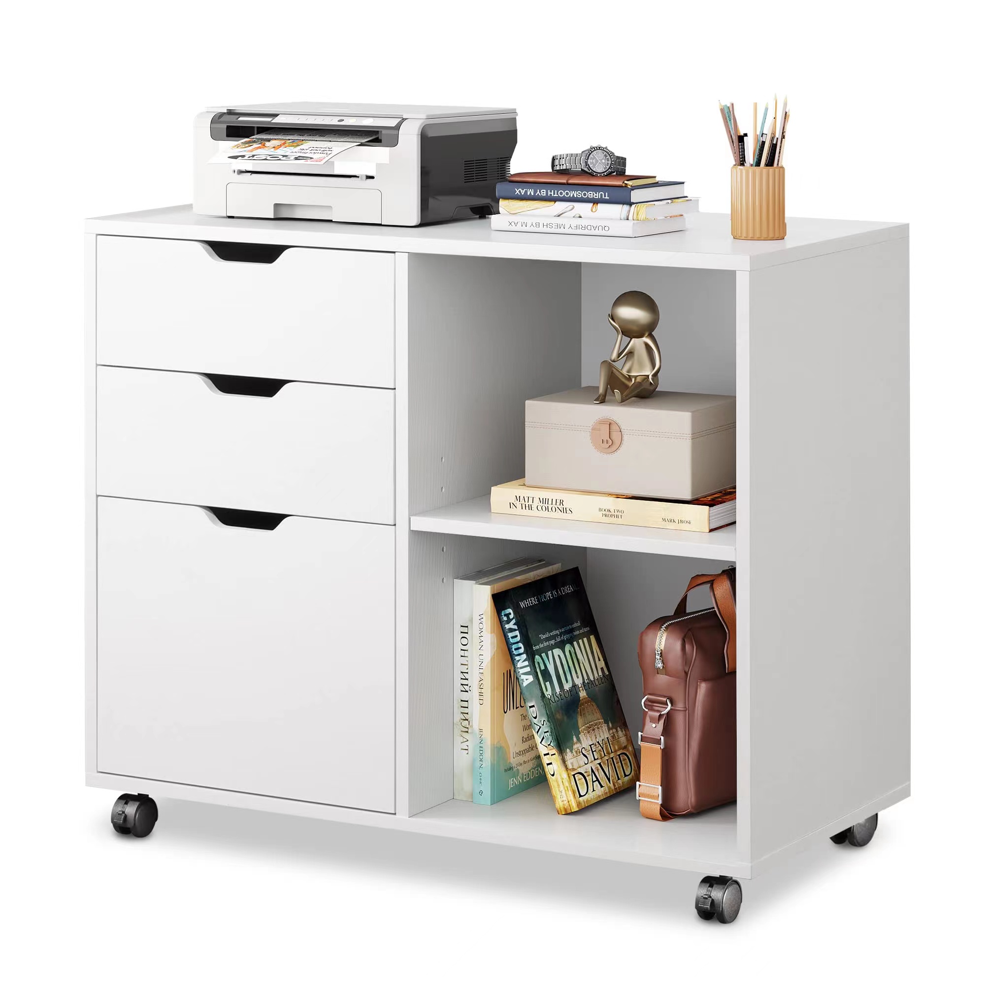 3-Drawer Wood File Cabinet, Mo - đánh giá và giá File Cabinet Lateral